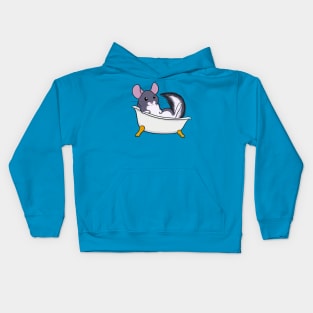 Chinchilla Bath Kids Hoodie